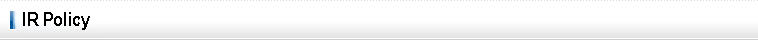 IR Policy